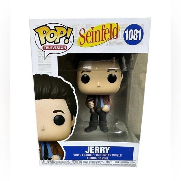 Funko Pop TV “Jerry” Seinfeld with Microphone-NIB (Stand-up) - Picture 2 of 6